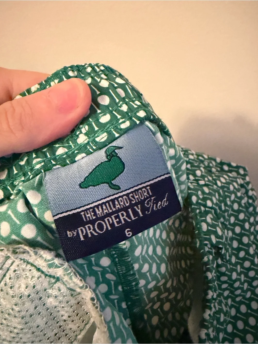Properly Tied Green Golf Ball Mallard Shorts
